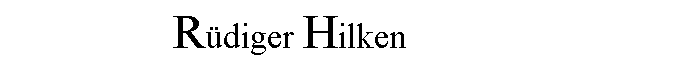 Text Box: Rdiger Hilken